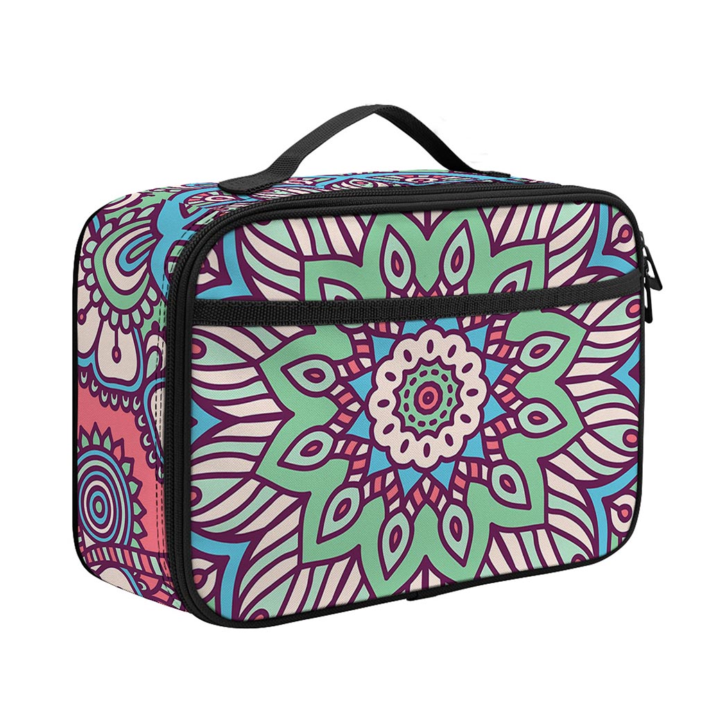 Pastel Mandala Bohemian Pattern Print Portable Lunch Bag