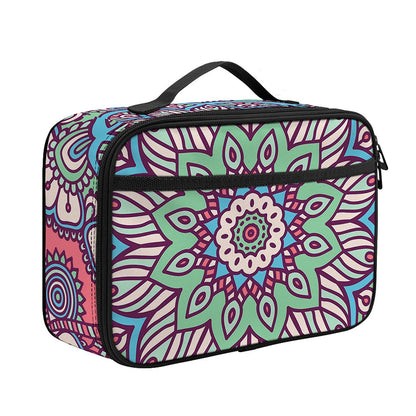 Pastel Mandala Bohemian Pattern Print Portable Lunch Bag
