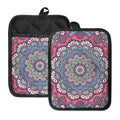 Pastel Mandala Bohemian Pattern Print Pot Holders With Pocket