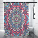Pastel Mandala Bohemian Pattern Print Premium Shower Curtain