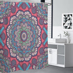 Pastel Mandala Bohemian Pattern Print Premium Shower Curtain