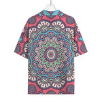 Pastel Mandala Bohemian Pattern Print Rayon Hawaiian Shirt