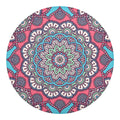 Pastel Mandala Bohemian Pattern Print Round Blanket