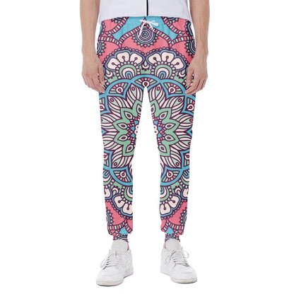Pastel Mandala Bohemian Pattern Print Scuba Joggers