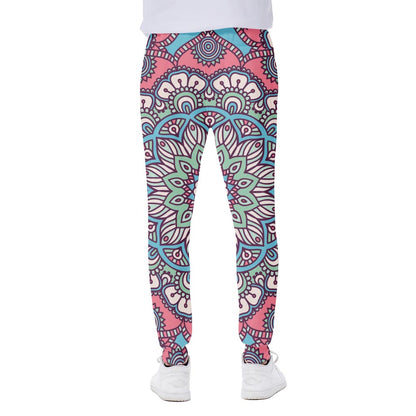 Pastel Mandala Bohemian Pattern Print Scuba Joggers