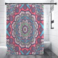 Pastel Mandala Bohemian Pattern Print Shower Curtain