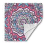 Pastel Mandala Bohemian Pattern Print Silk Bandana