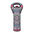 Pastel Mandala Bohemian Pattern Print Single Neoprene Wine Tote