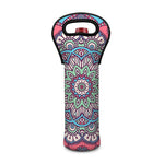 Pastel Mandala Bohemian Pattern Print Single Neoprene Wine Tote