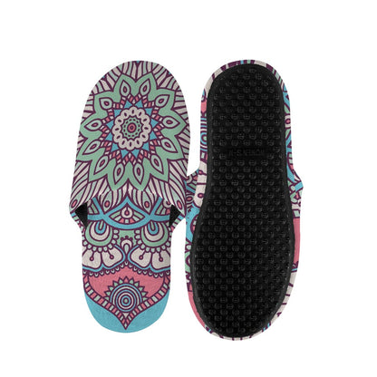 Pastel Mandala Bohemian Pattern Print Slippers