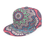 Pastel Mandala Bohemian Pattern Print Snapback Cap