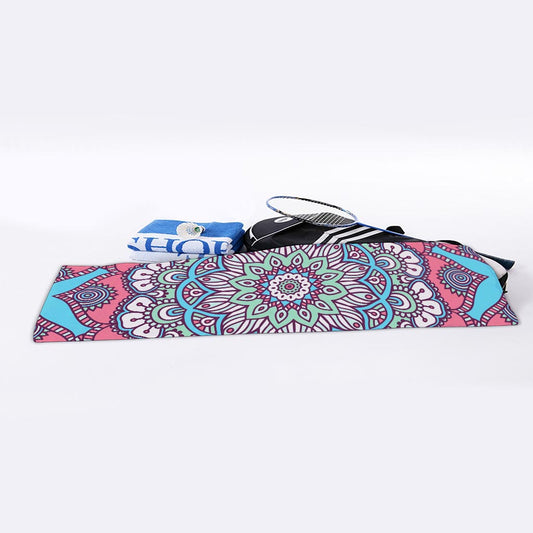 Pastel Mandala Bohemian Pattern Print Sports Towel