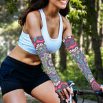 Pastel Mandala Bohemian Pattern Print Sun Protection Arm Sleeves