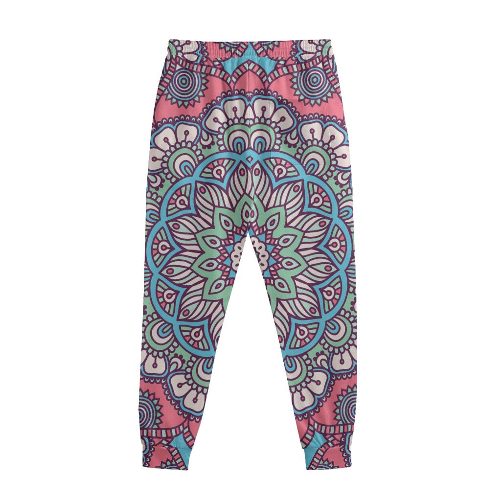 Pastel Mandala Bohemian Pattern Print Sweatpants