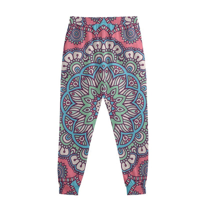 Pastel Mandala Bohemian Pattern Print Sweatpants