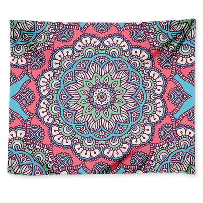 Pastel Mandala Bohemian Pattern Print Tapestry