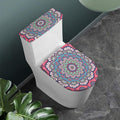 Pastel Mandala Bohemian Pattern Print Toilet Lid And Tank Cover Set