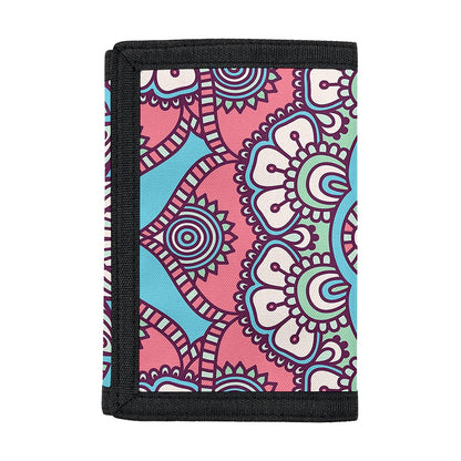 Pastel Mandala Bohemian Pattern Print Trifold Wallet