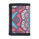 Pastel Mandala Bohemian Pattern Print Trifold Wallet