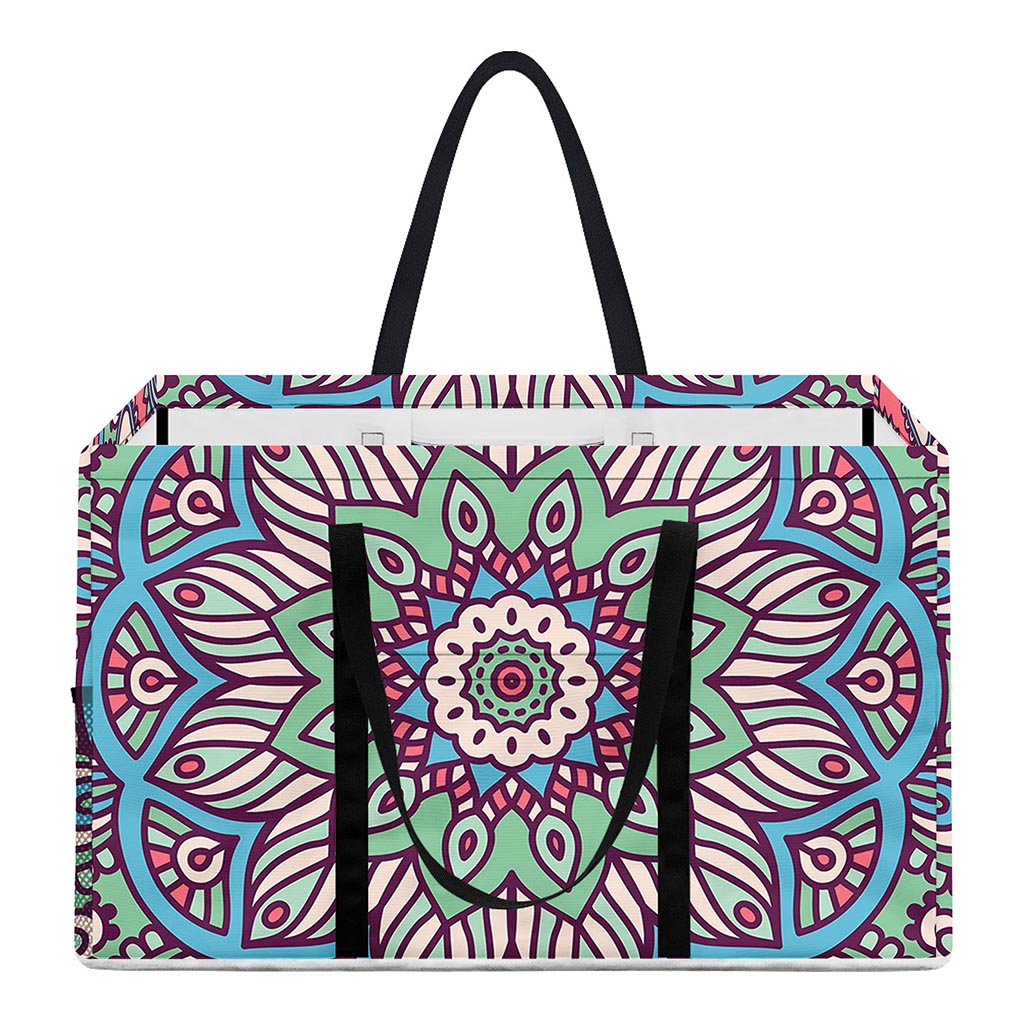 Pastel Mandala Bohemian Pattern Print Utility Tote Bag