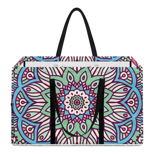 Pastel Mandala Bohemian Pattern Print Utility Tote Bag