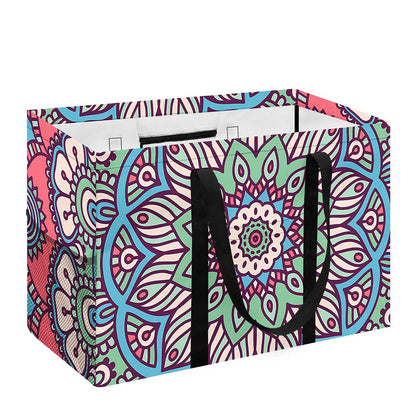 Pastel Mandala Bohemian Pattern Print Utility Tote Bag
