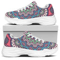 Pastel Mandala Bohemian Pattern Print White Chunky Shoes