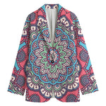 Pastel Mandala Bohemian Pattern Print Women's Blazer