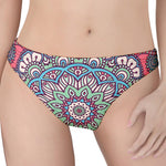 Pastel Mandala Bohemian Pattern Print Women's Thong