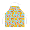 Pastel Maple Leaves Pattern Print Adjustable Apron