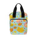 Pastel Maple Leaves Pattern Print Bible Tote Bag
