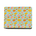 Pastel Maple Leaves Pattern Print Bifold Wallet