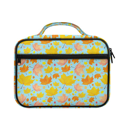 Pastel Maple Leaves Pattern Print Briefcase Bible Bag