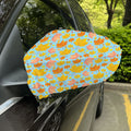 Pastel Maple Leaves Pattern Print Car Side Mirror Covers