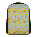 Pastel Maple Leaves Pattern Print Casual Backpack