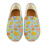 Pastel Maple Leaves Pattern Print Casual Shoes