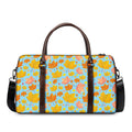 Pastel Maple Leaves Pattern Print Duffel Bag