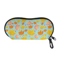 Pastel Maple Leaves Pattern Print Glasses Case