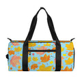 Pastel Maple Leaves Pattern Print Gym Bag