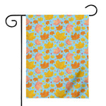 Pastel Maple Leaves Pattern Print House Flag