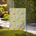 Pastel Maple Leaves Pattern Print House Flag