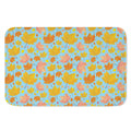 Pastel Maple Leaves Pattern Print Indoor Door Mat
