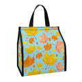 Pastel Maple Leaves Pattern Print Insulated Lunch Tote