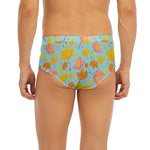 Pastel Maple Leaves Pattern Print Men's Briefs