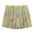 Pastel Maple Leaves Pattern Print Mesh Shorts