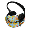 Pastel Maple Leaves Pattern Print Pet Sling Carrier