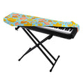 Pastel Maple Leaves Pattern Print Piano Keyboard Cover
