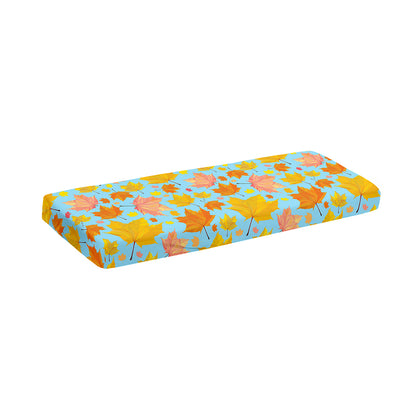Pastel Maple Leaves Pattern Print Piano Keyboard Cover