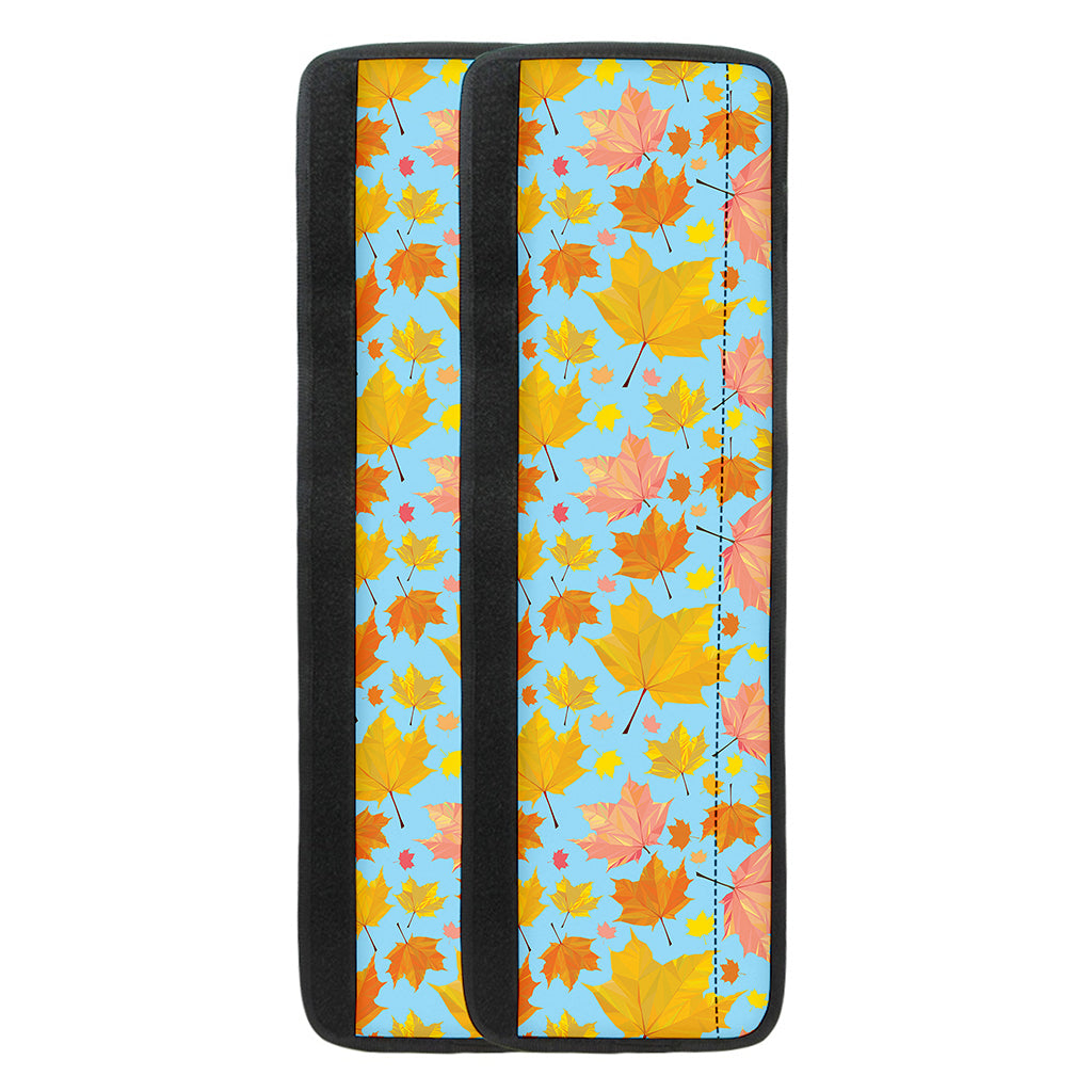Pastel Maple Leaves Pattern Print Refrigerator Handle Covers