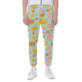 Pastel Maple Leaves Pattern Print Joggers